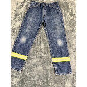 Bulwark FR Fire Resistant Denim Jeans W/ Reflective Stripes 34x30 Workwear